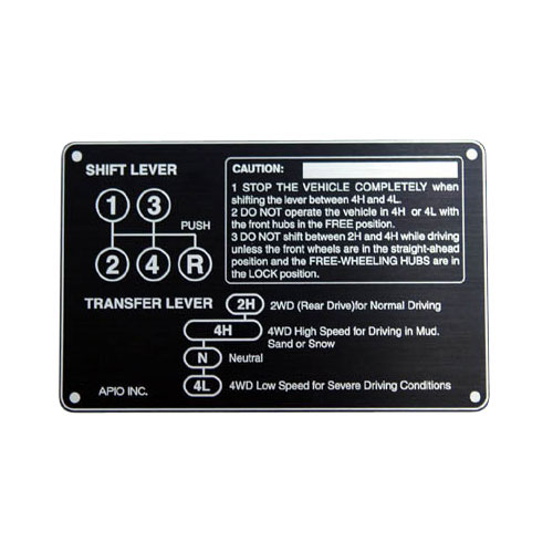 シフトパターンプレート（SJ10/20）